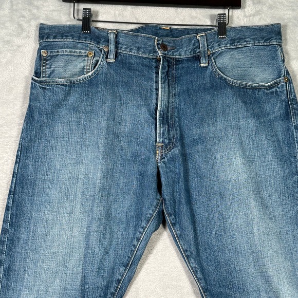 Ralph Lauren Jeans‎ Mens 36x30 (Actual 38x31) Blue Slim Straight 018 - Picture 3 of 15
